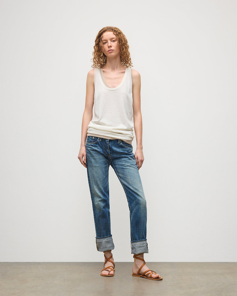 Johnstons of Elgin Greer White Merino Vest outlook