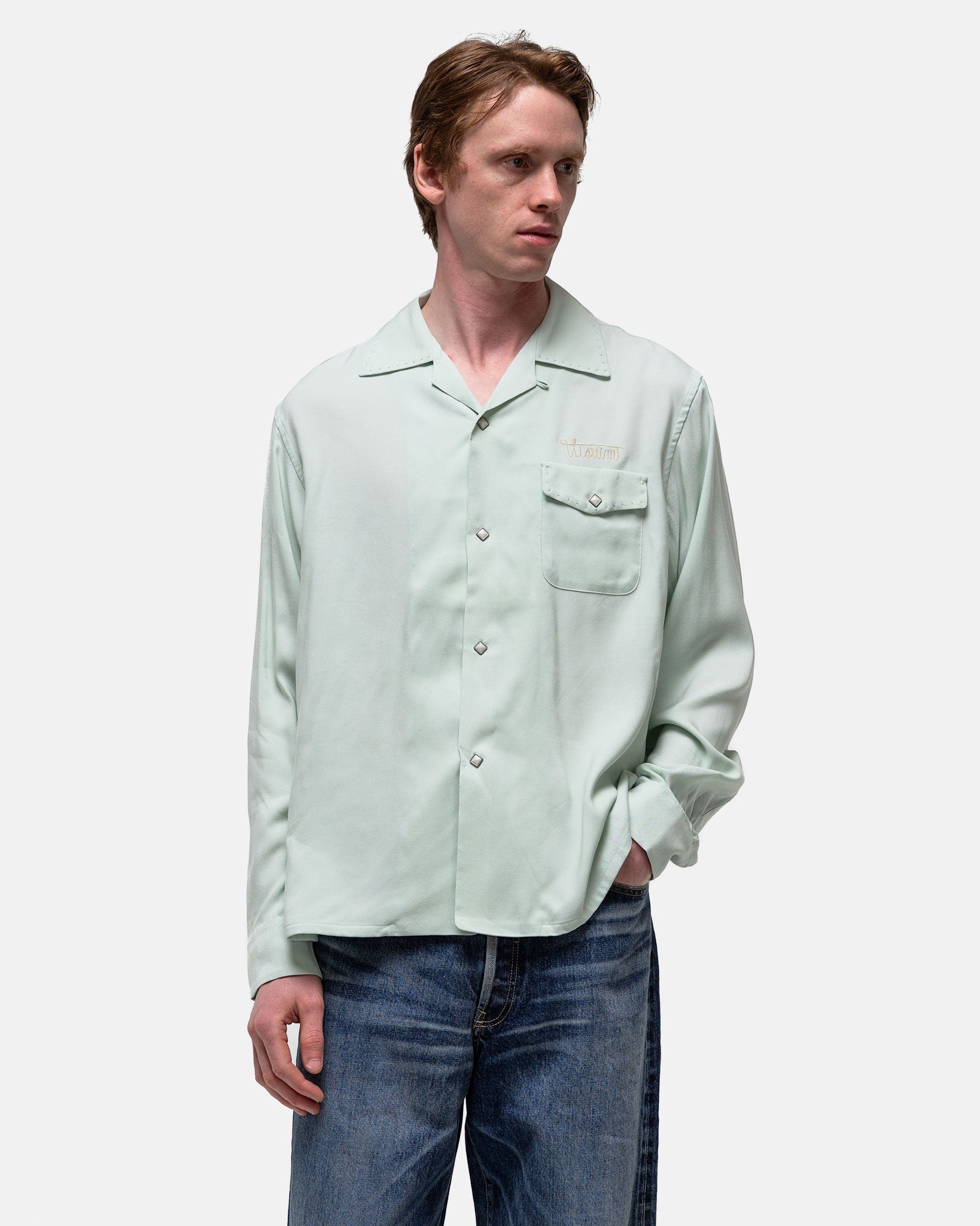 visvim Wildcatter Shirt L/S Lt. Green | REVERSIBLE