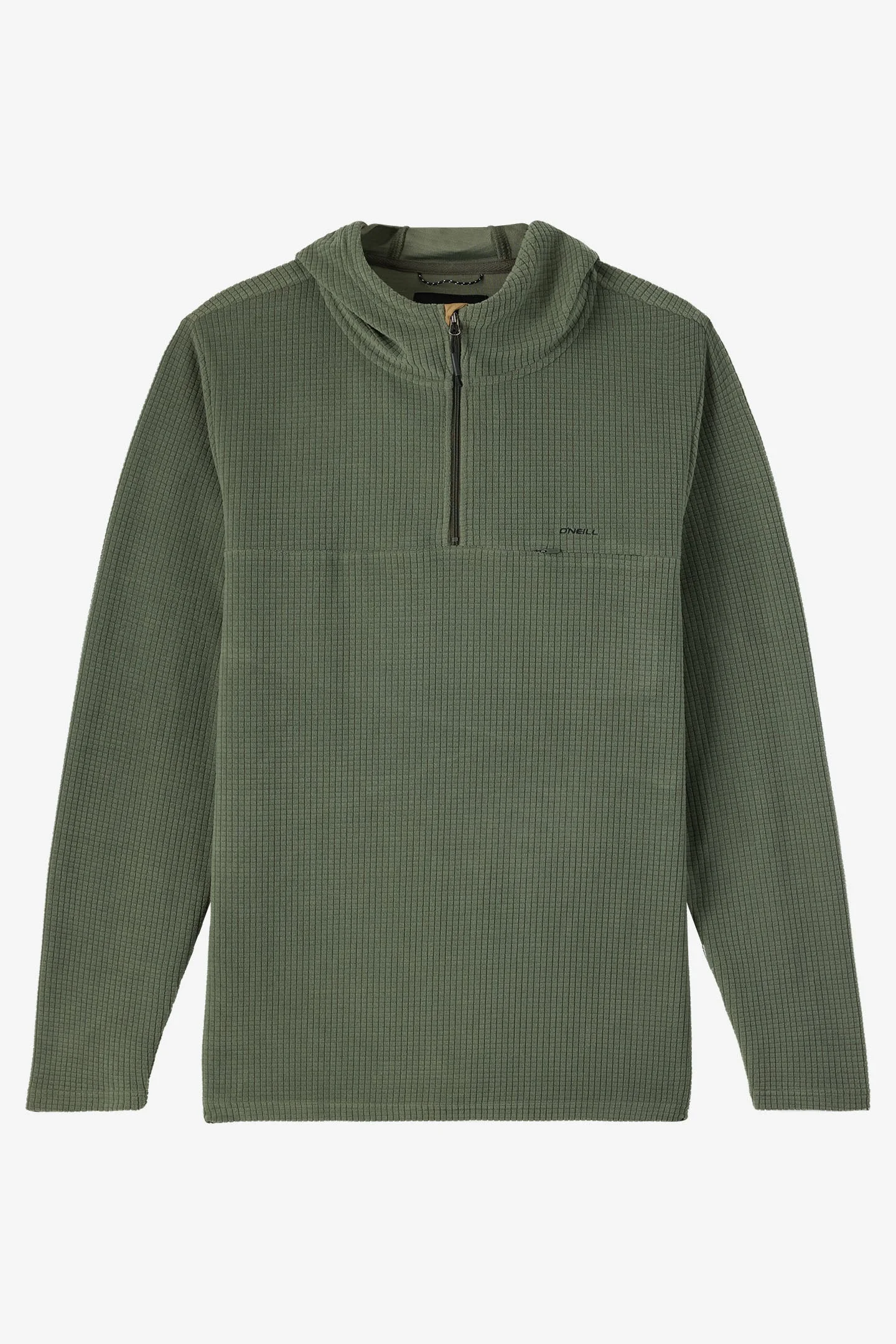 TRVLR Hooded Quarter Zip Long Sleeve Pullover - 1