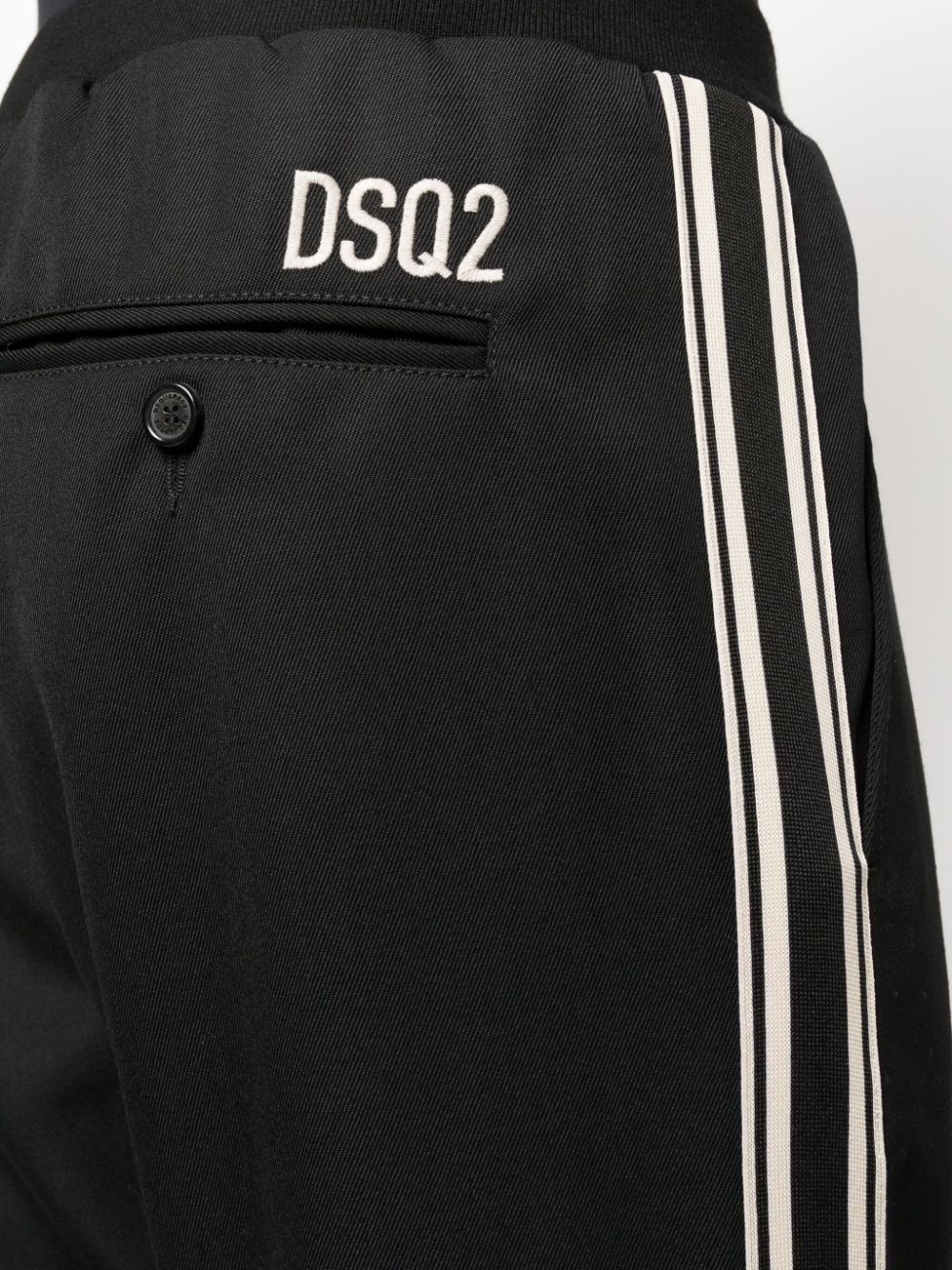 logo-embroidered side-stripe trousers - 5