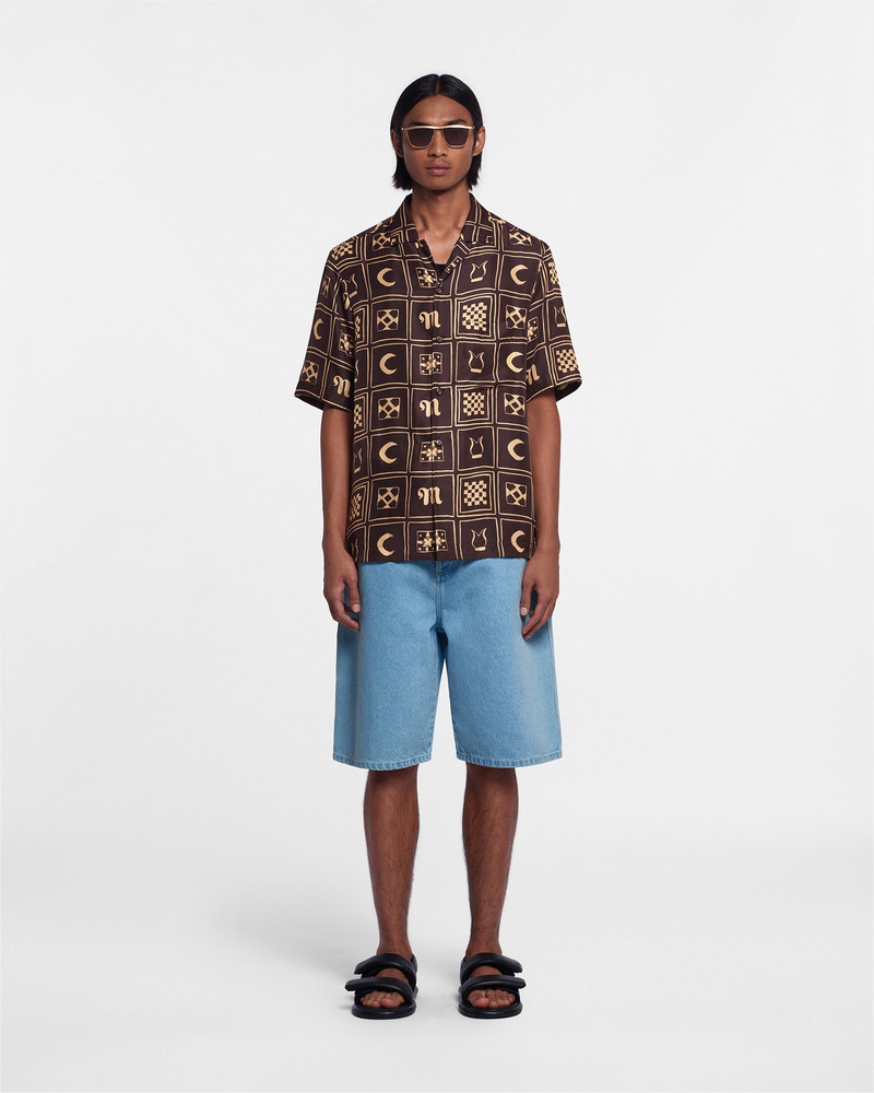 Nanushka Printed Silk-Twill Shirt outlook