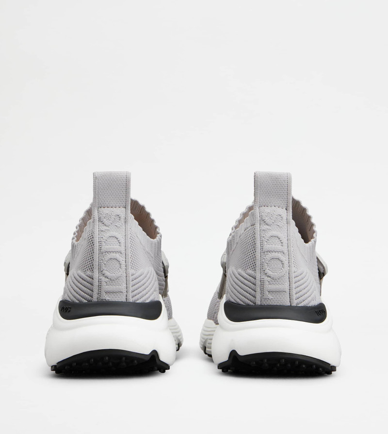 Tod's KATE SLIP-ON SNEAKERS IN FABRIC - GREY outlook