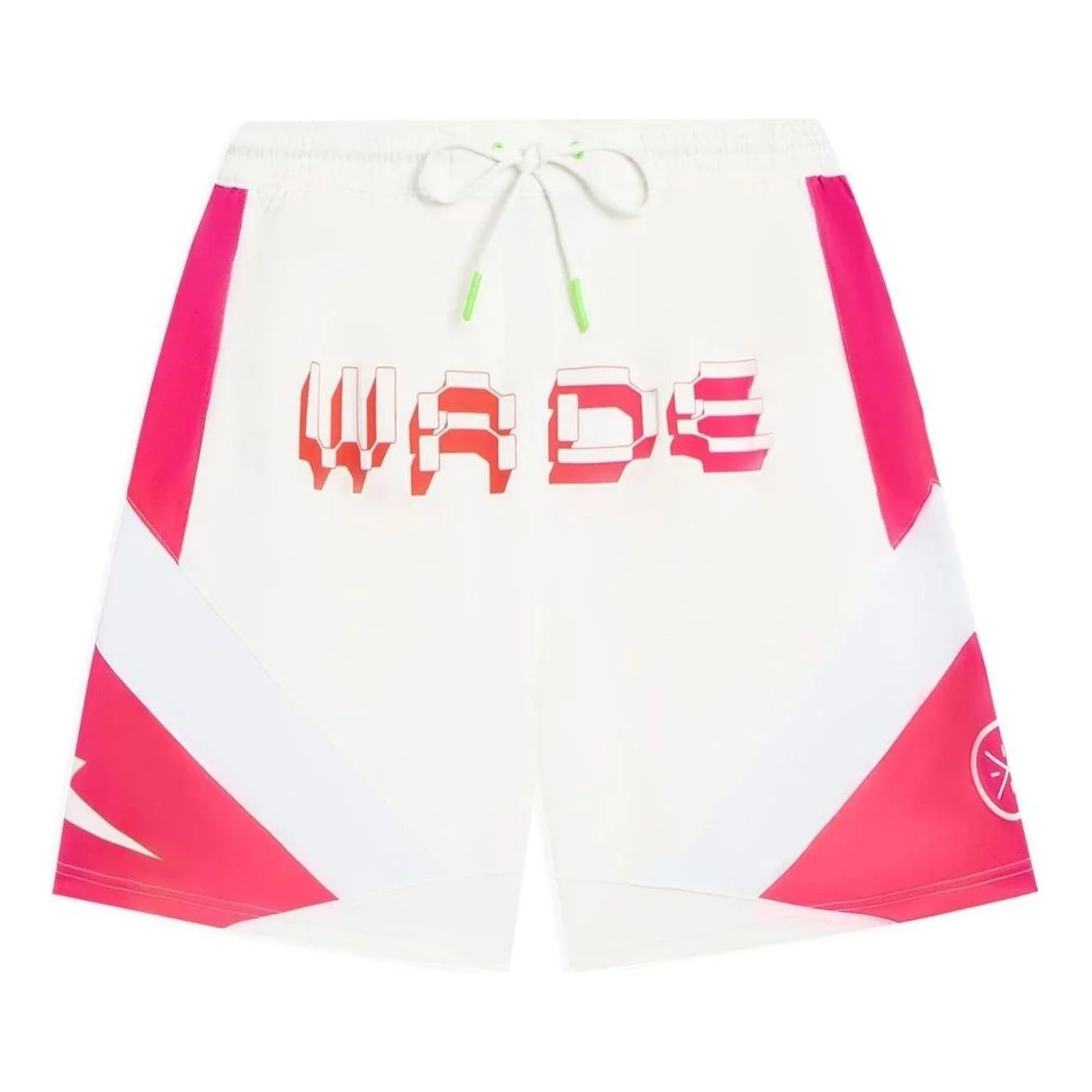 Li-Ning Way Of Wade Logo Basketball Shorts 'White Pink' AAPS137-1 - 1