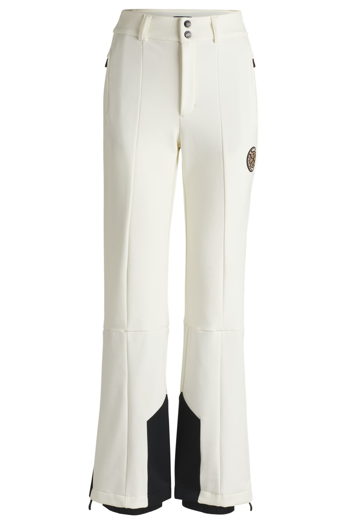 BOSS SKI FLEECE-BONDED TROUSERS WITH SNOW GUARD - 1