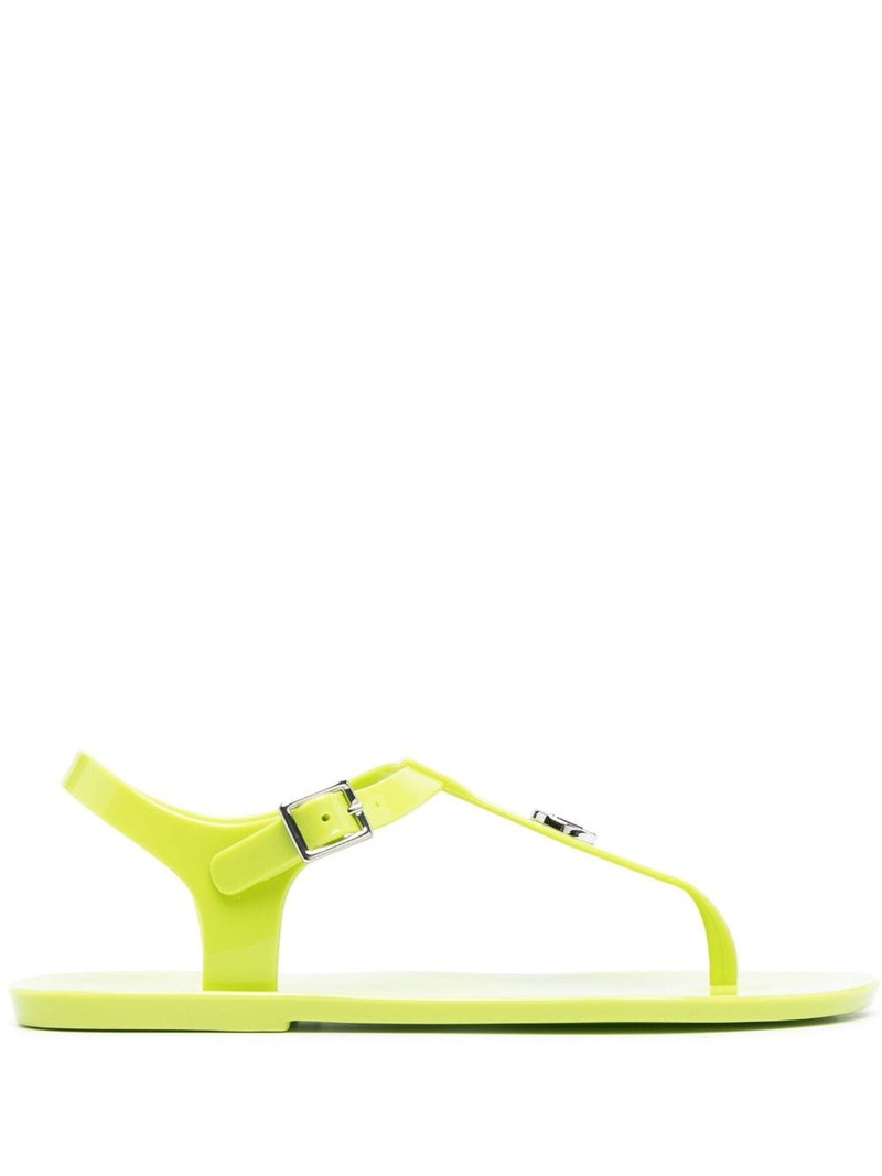 thong-strap logo plaque sandals 1