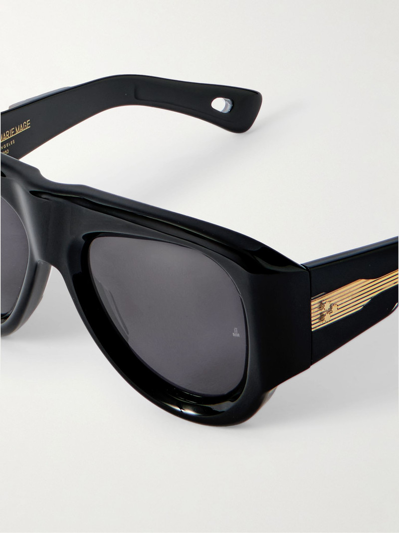 Barclay aviator-style acetate sunglasses Black 4
