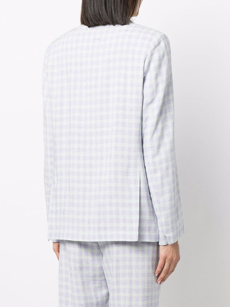 check-print blazer 4