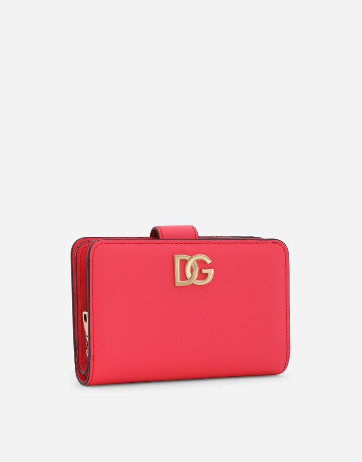 Calfskin wallet with DG logo - 2