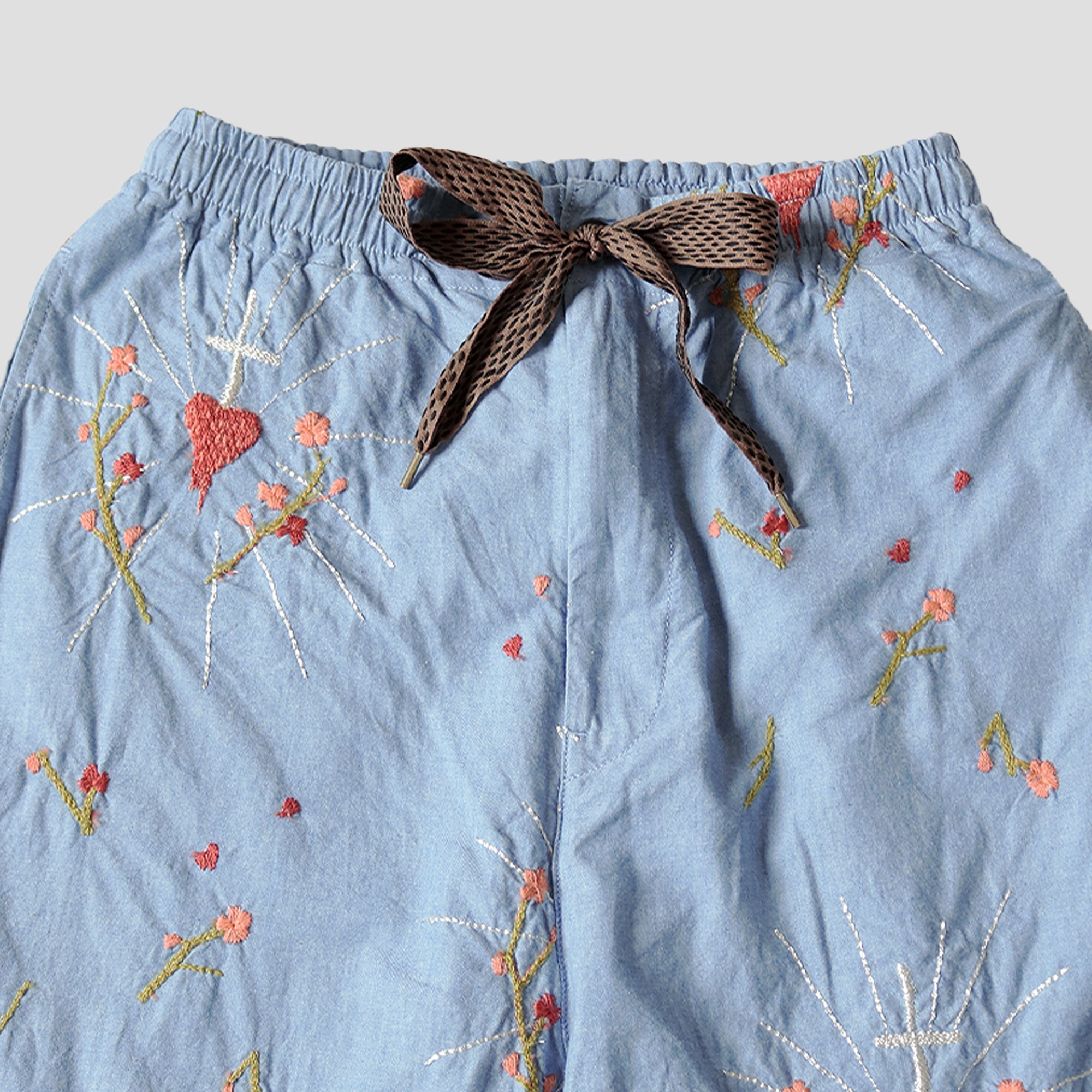 CHAMBRAY CORAZON EASY PANTS - 3