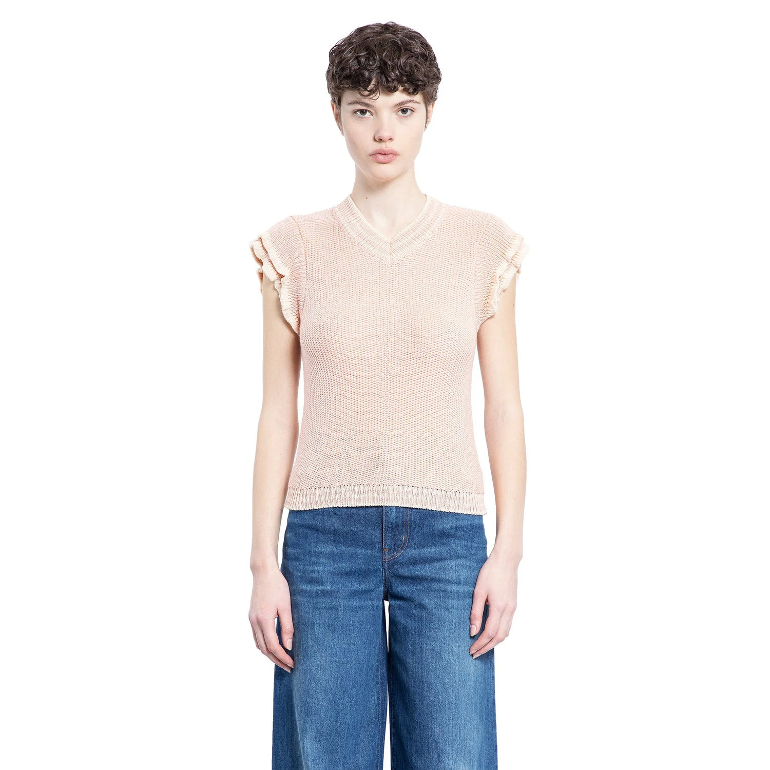 Short-Sleeve-Knit-Top-In-Wool - 6