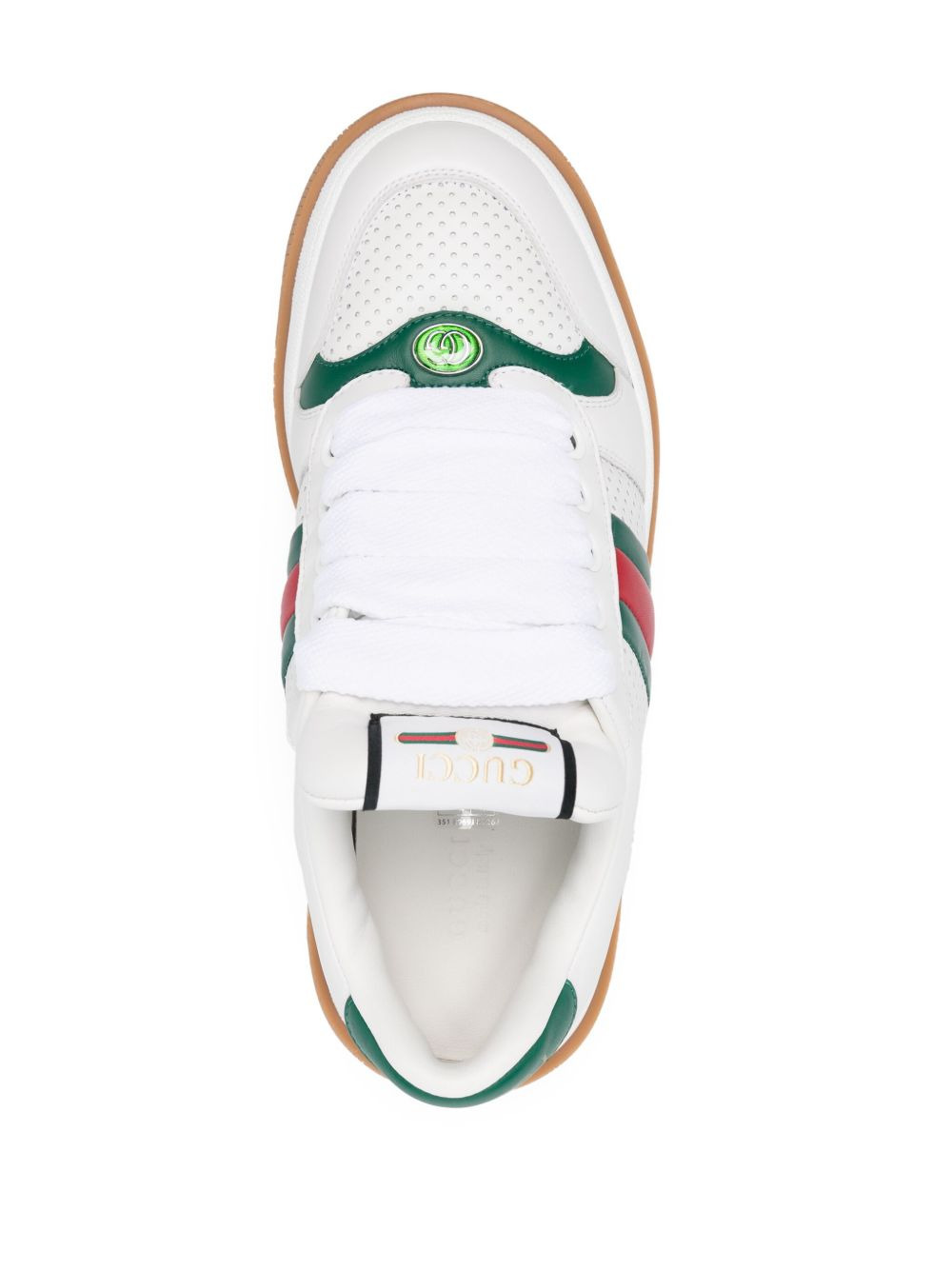 Screener lace-up leather sneakers - 4