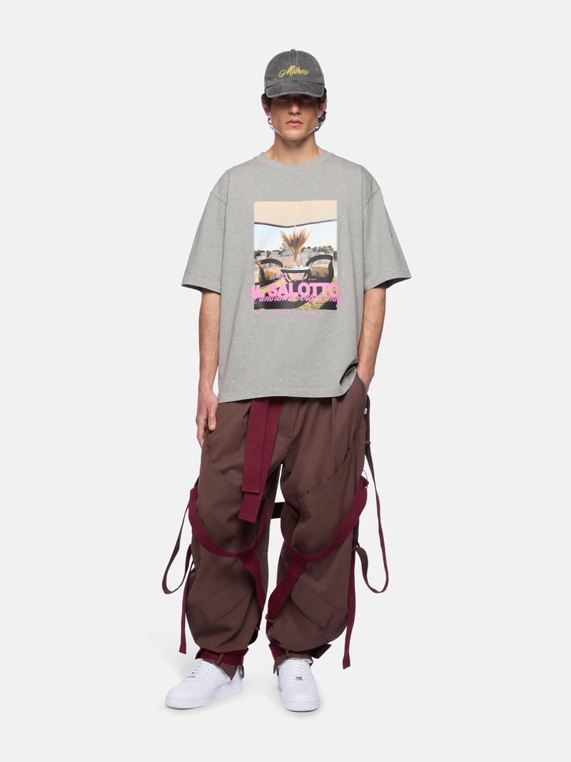 THE ATTICO THE ATTICO X HIGHSNOBIETY MÈLANGE GREY T-SHIRT outlook