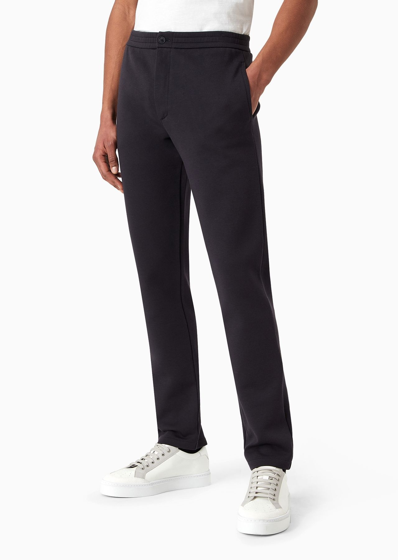 Cotton double-jersey trousers - 2