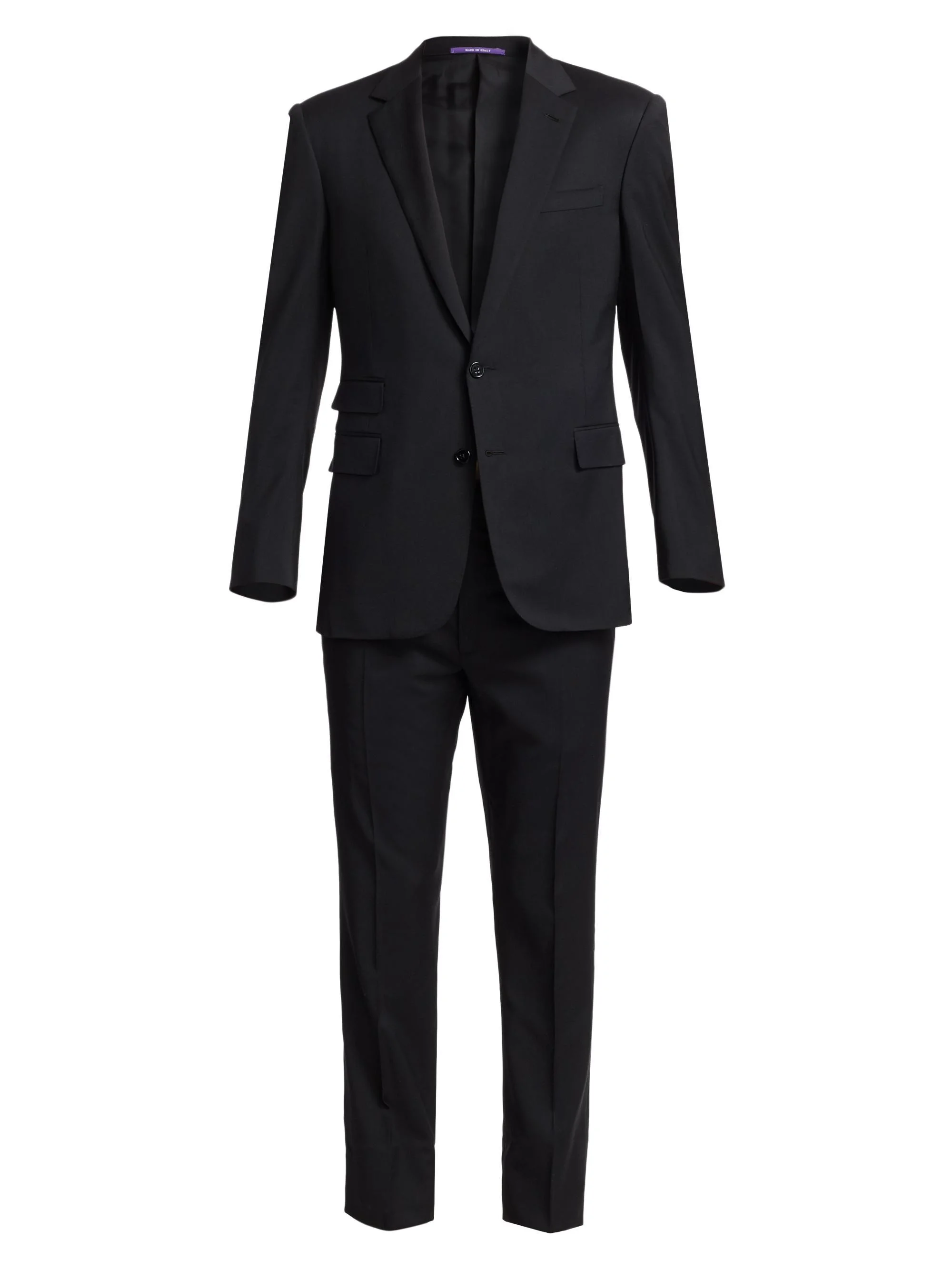 Men's Gregory Wool Serge Suit - Black - 1