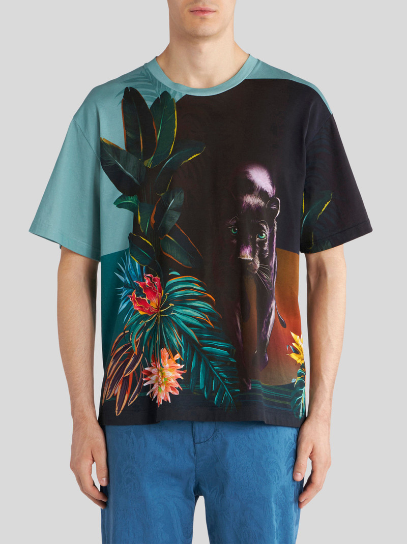 COTTON T-SHIRT WITH PANTHER 2