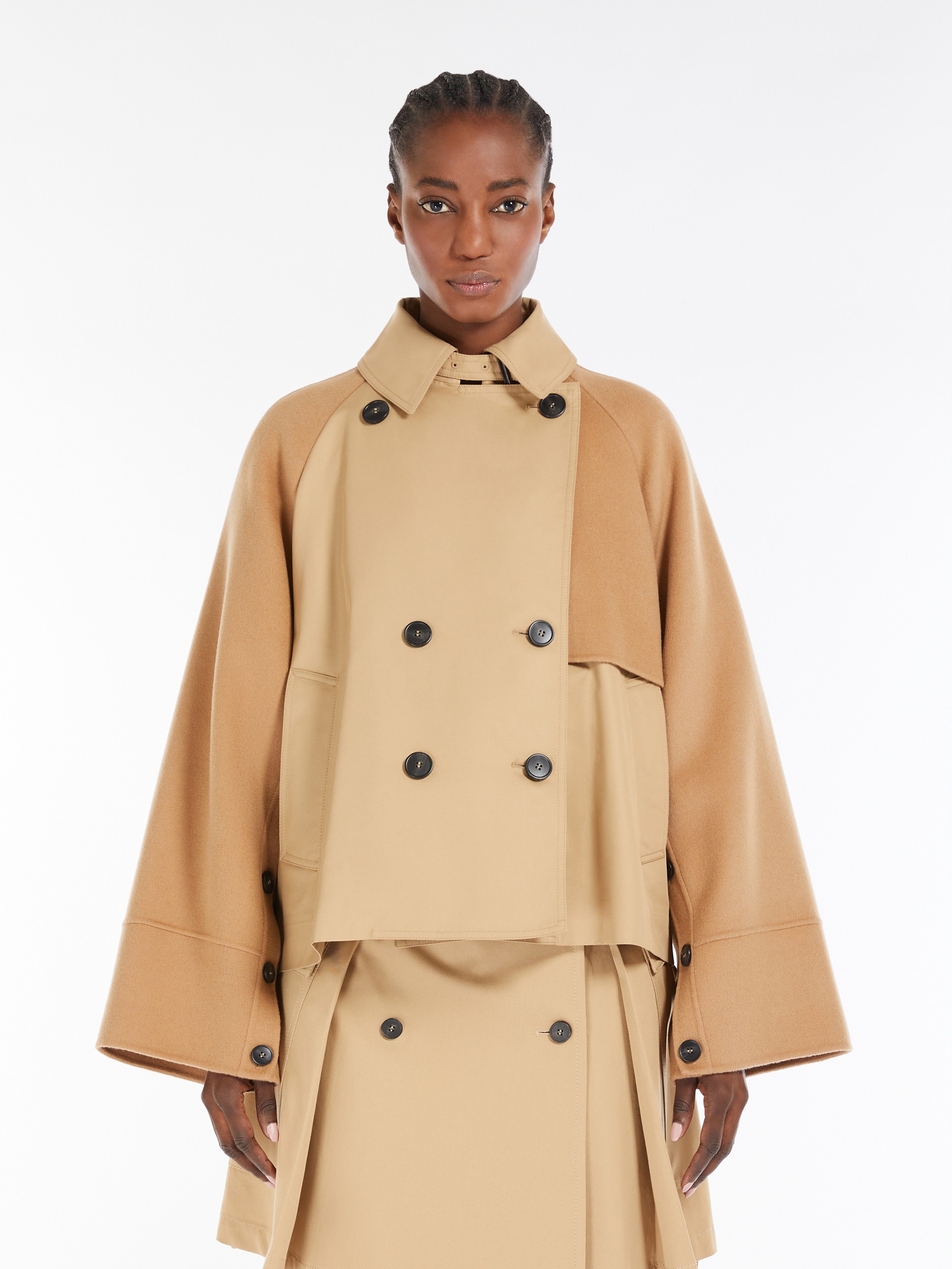 BAZAR Water-repellent gabardine double-breasted trench coat - 3
