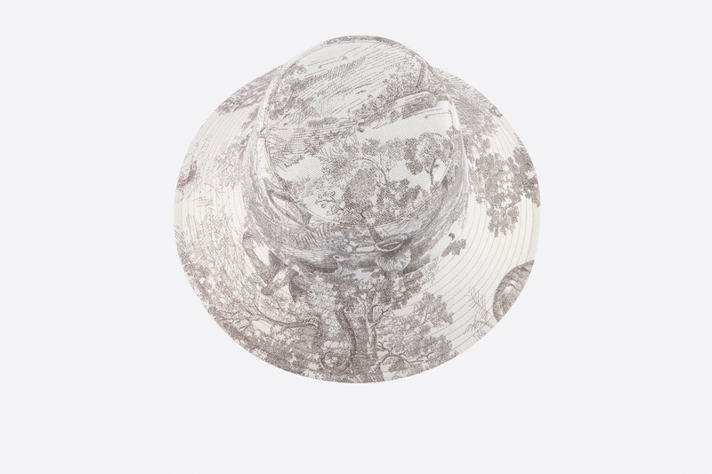 Dioriviera Toile de Jouy Large-Brim Bucket Hat 3