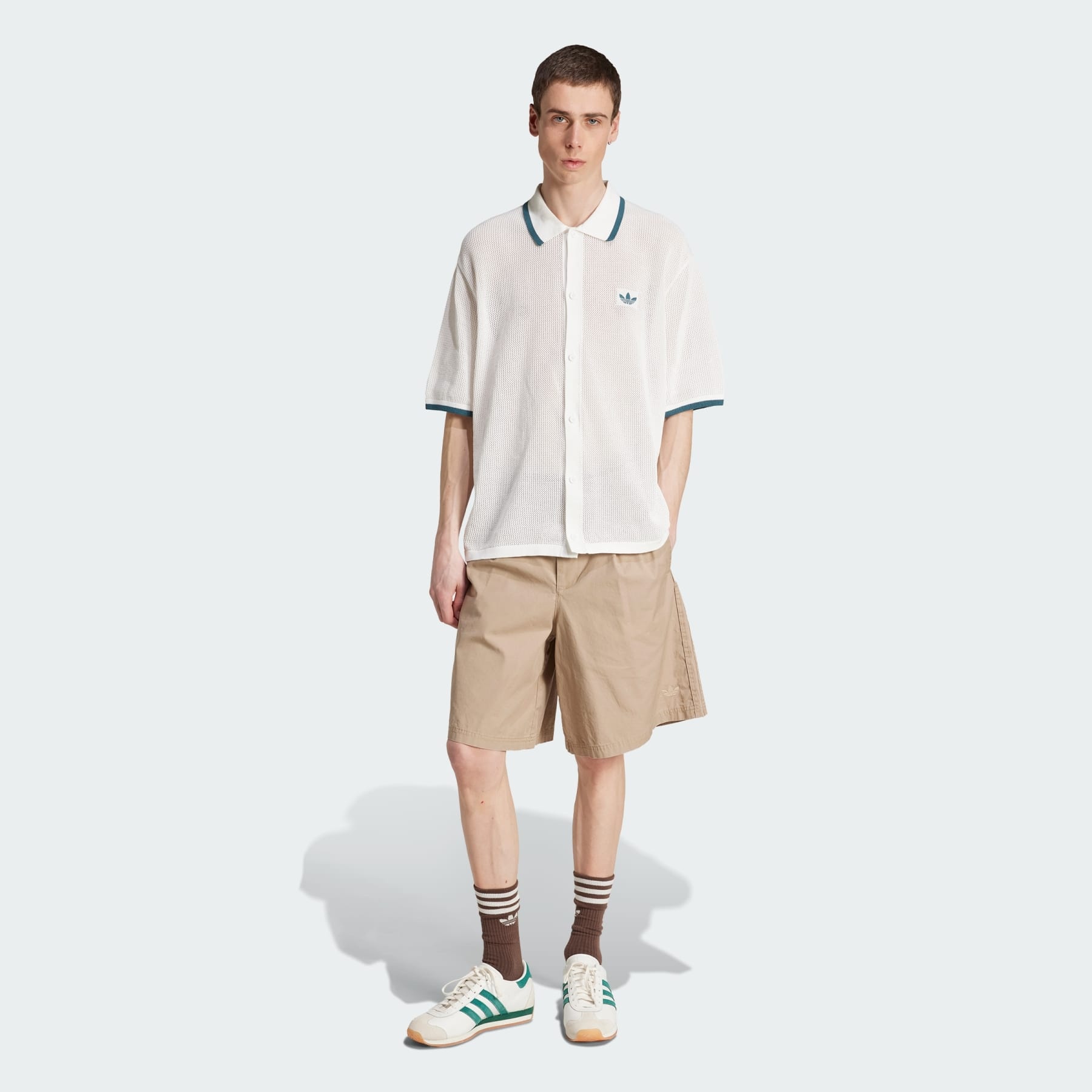 adidas Originals Wide Leg Bermuda Shorts - 4