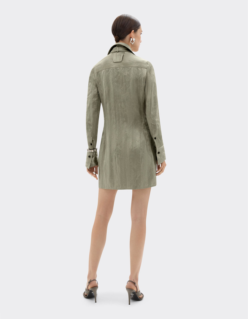 Jacquard dress with striped pattern 4