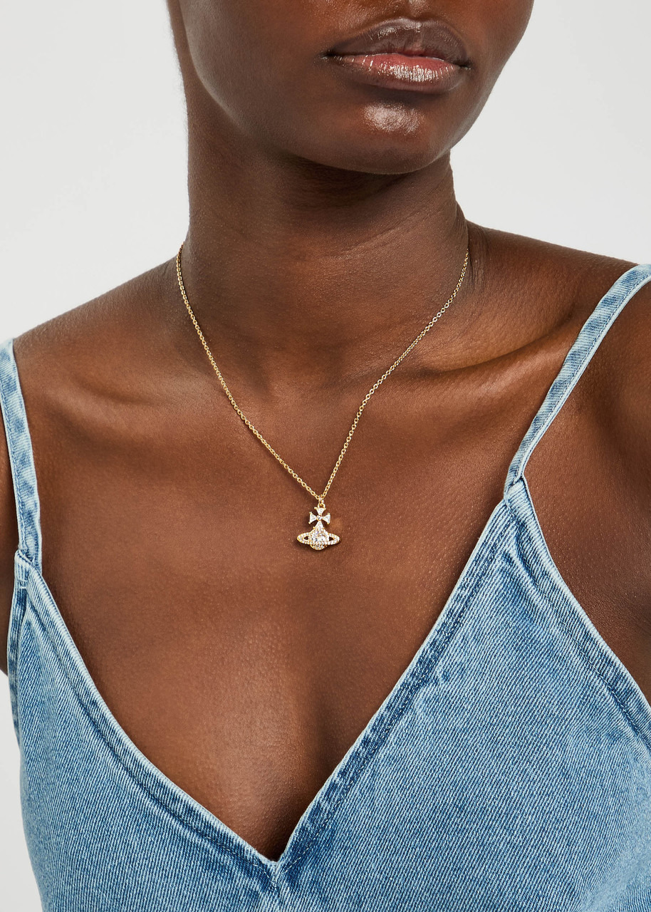 Vivienne Westwood Mila orb Pavé Necklace - 2