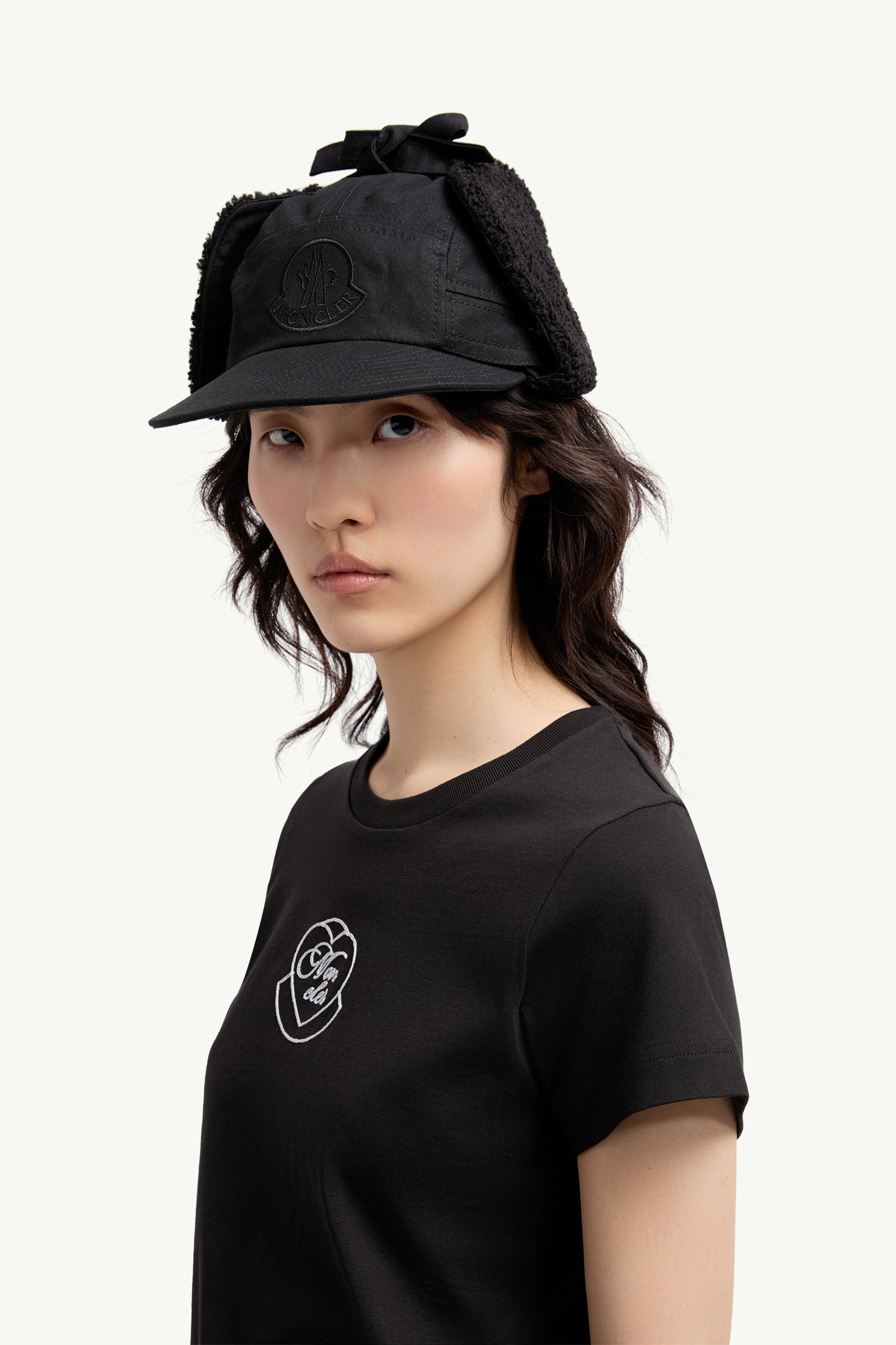 Embroidered Heart Logo Cotton T-Shirt - 4