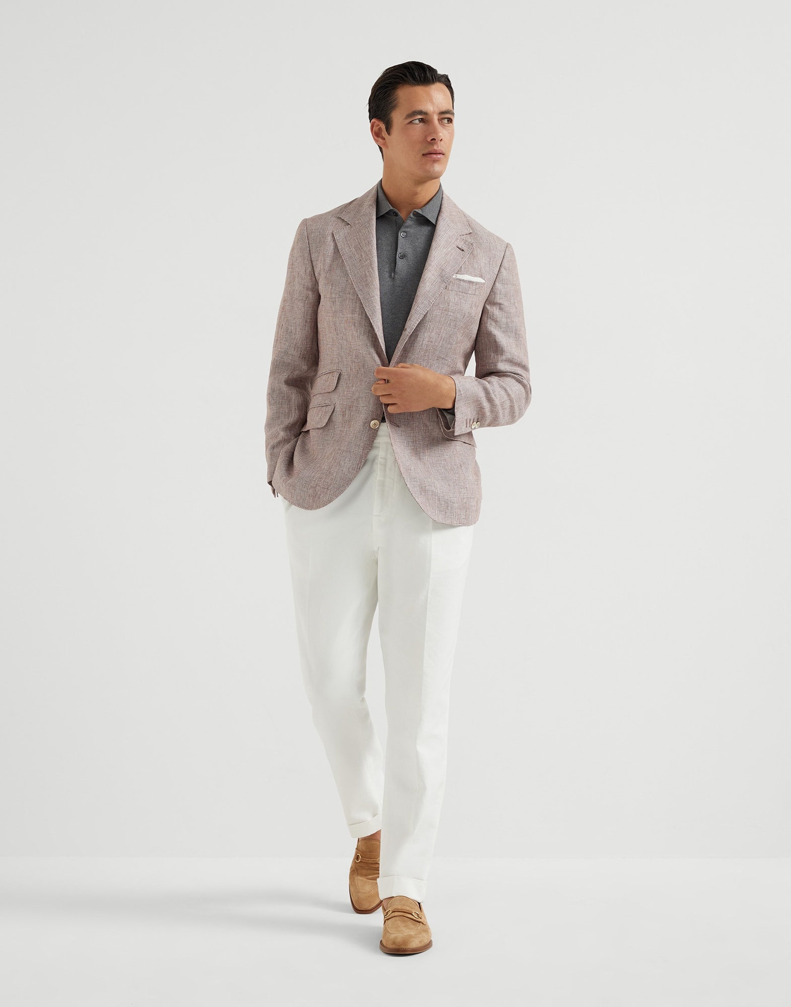 Cotton lightweight polo-style sweater - 5