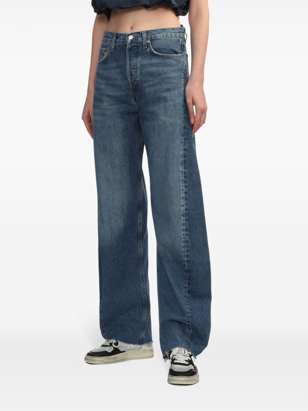 mid-rise cotton-blend jeans - 3