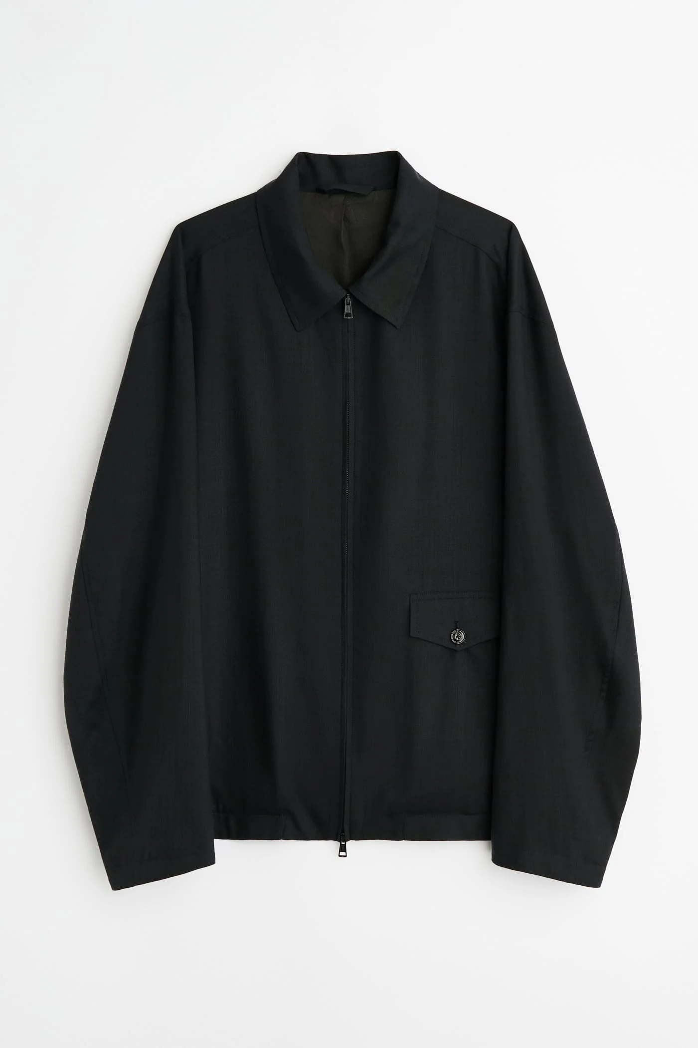 Evolved Jacket Eclipse Black Merino Voile - 1