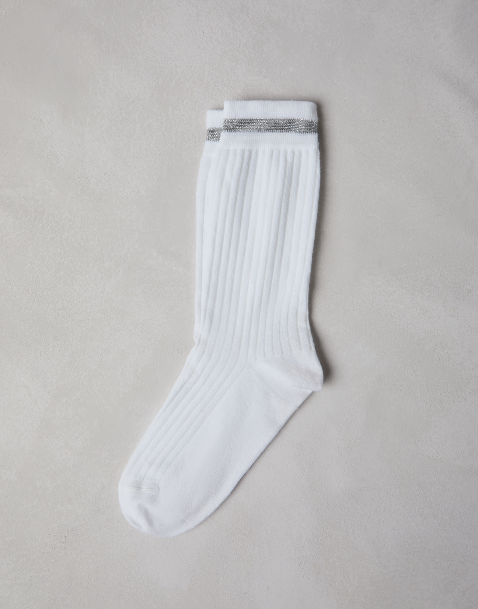 Ribbed cotton socks - 1