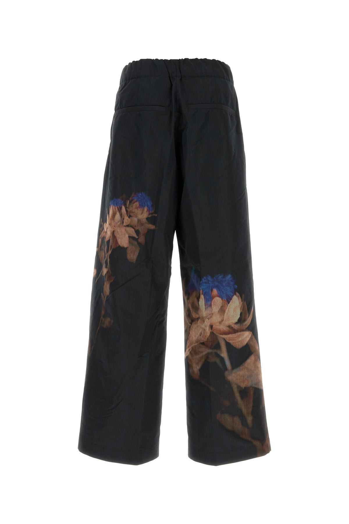 Black wool blend Pian wide-leg pant - 2