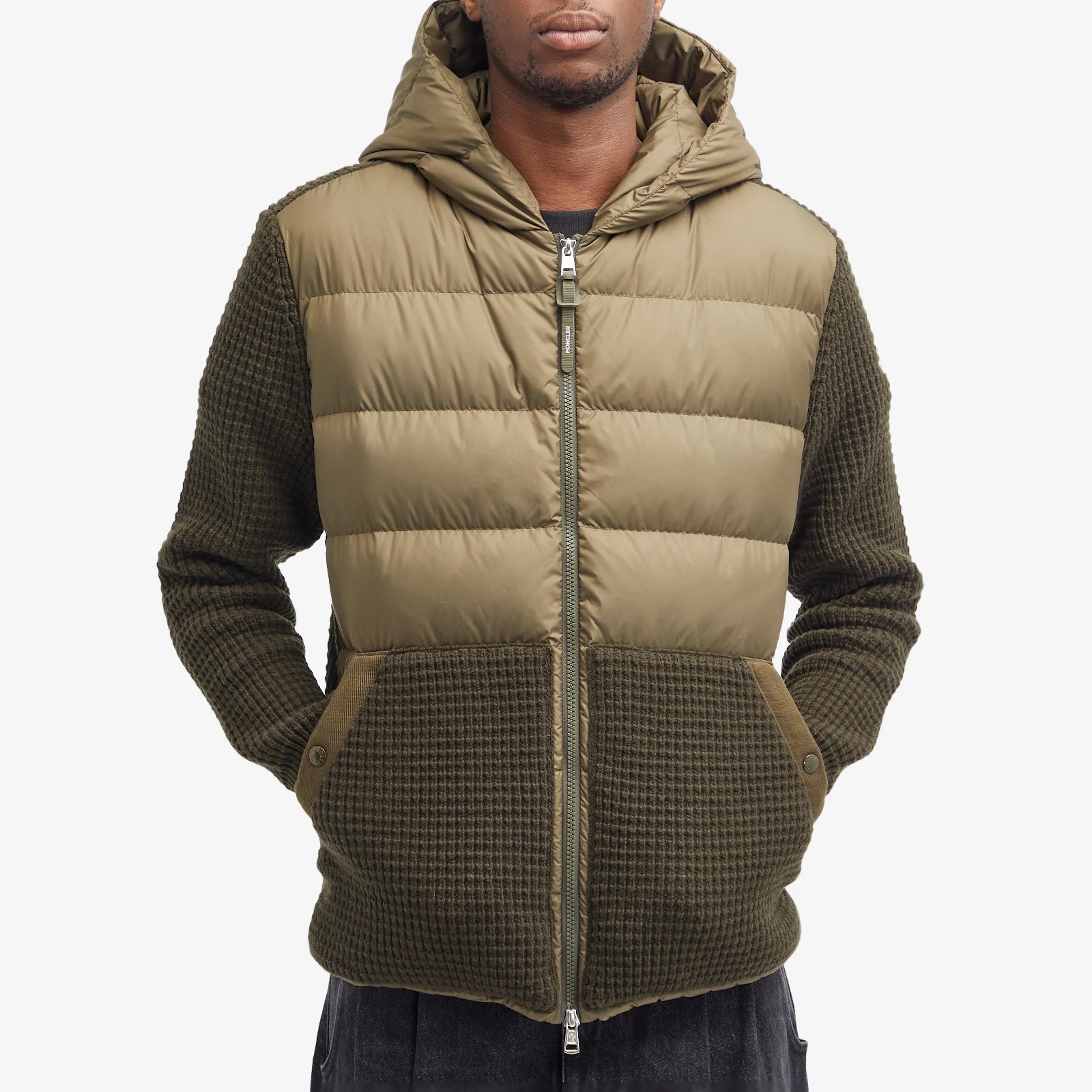 Moncler Down Knit Waffle Jacket - 2