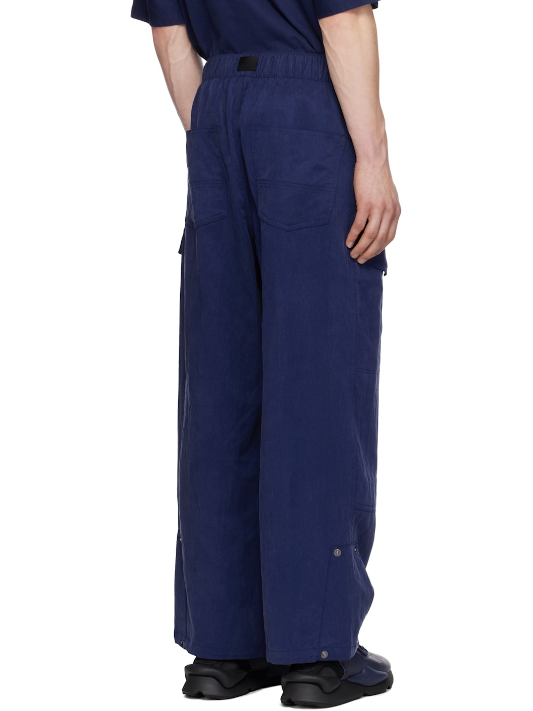 Blue Twill Cargo Pants - 3