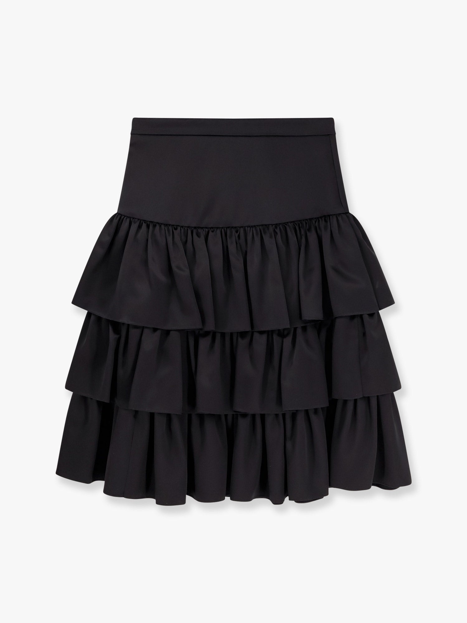Valentino Satin Ruffle Skirt - 4