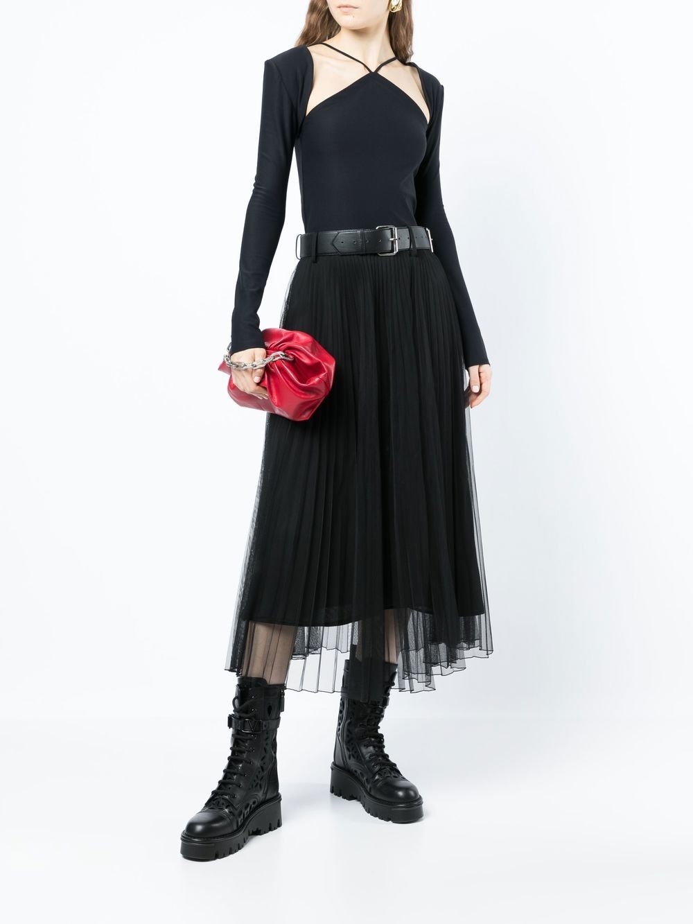 cut-out detail long-sleeve T-shirt - 2