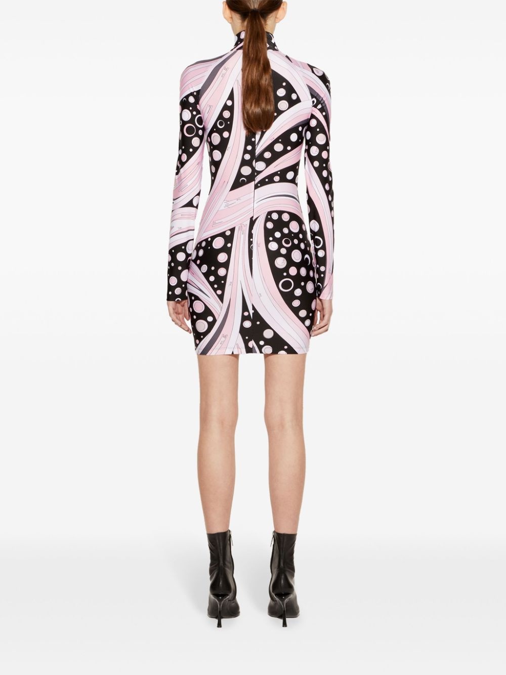 Fontane-print mini dress - 4