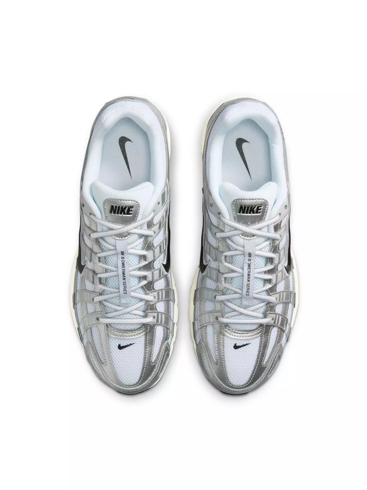 P-6000 "White/Black/Metallic Silver/Flt Silver" Men's Shoe - 6
