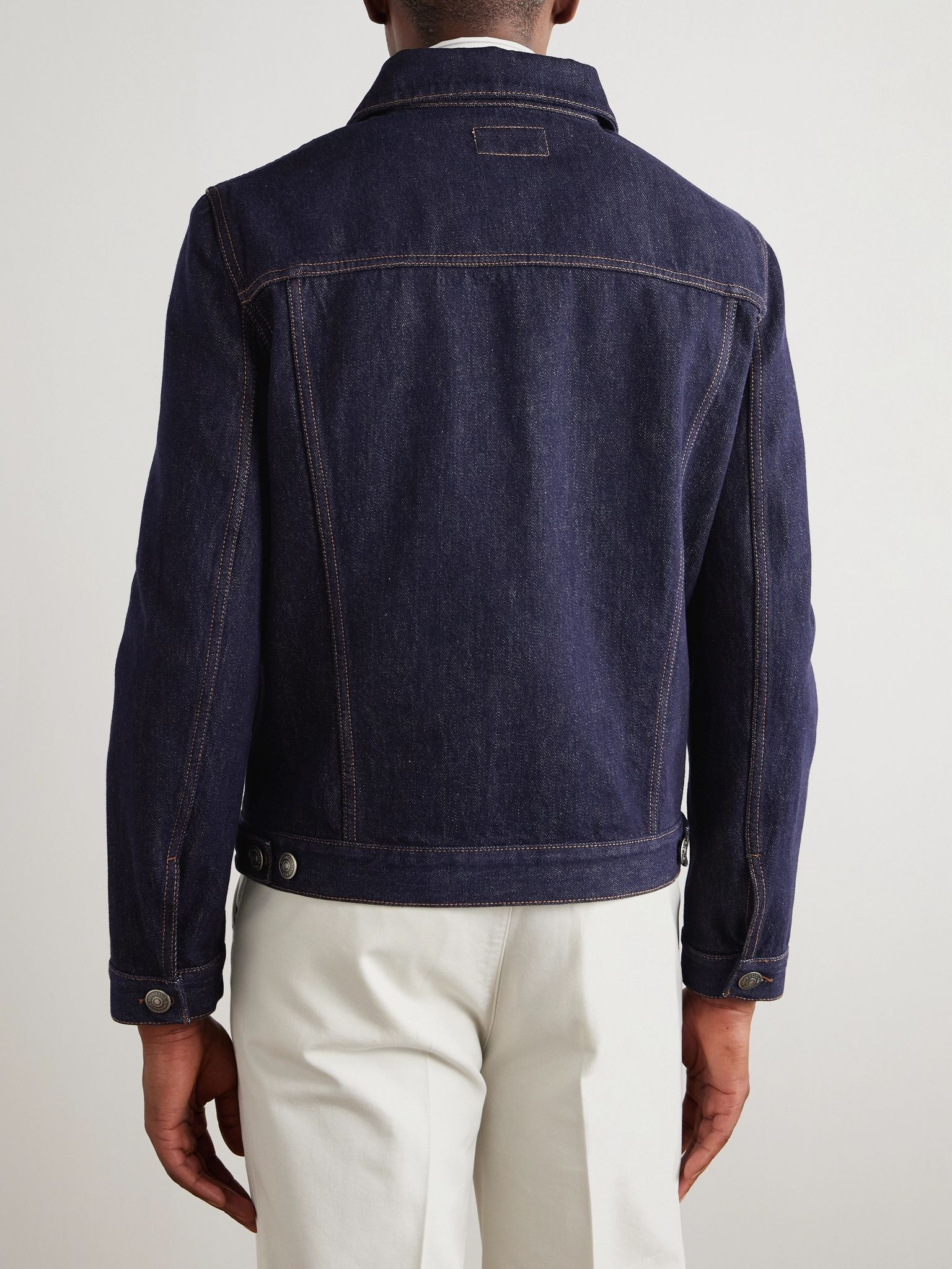 Denim Trucker Jacket Blue - 4