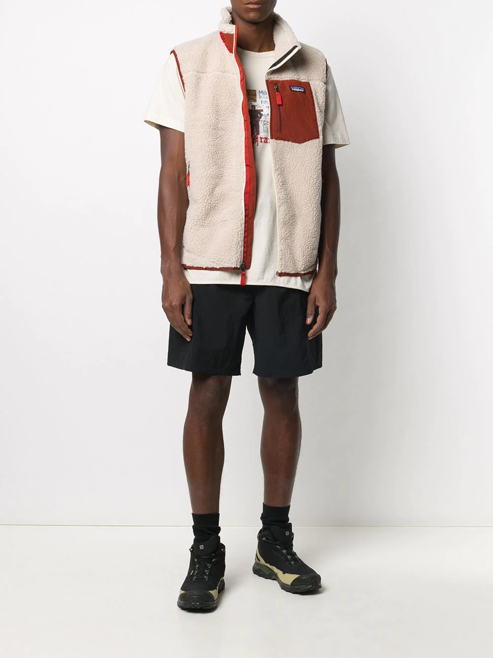 Retro-X fleece shearling vest - 2