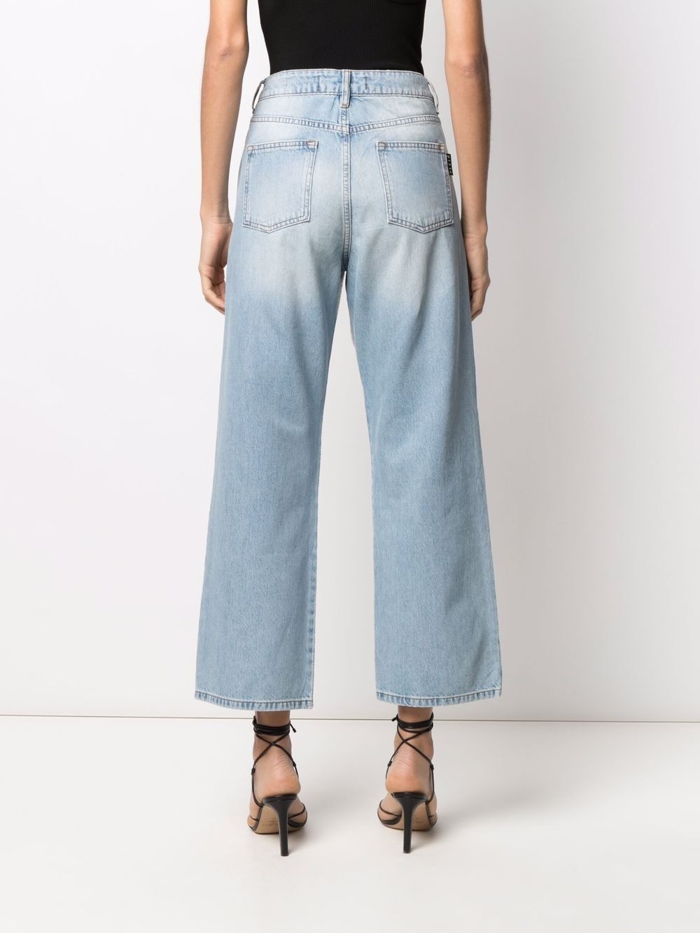 Full Crystal wide-leg jeans - 4