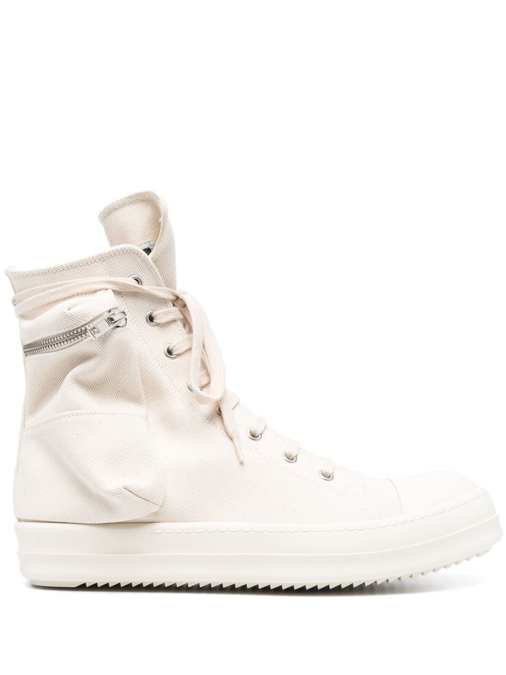 zip-detail high-top sneakers - 1
