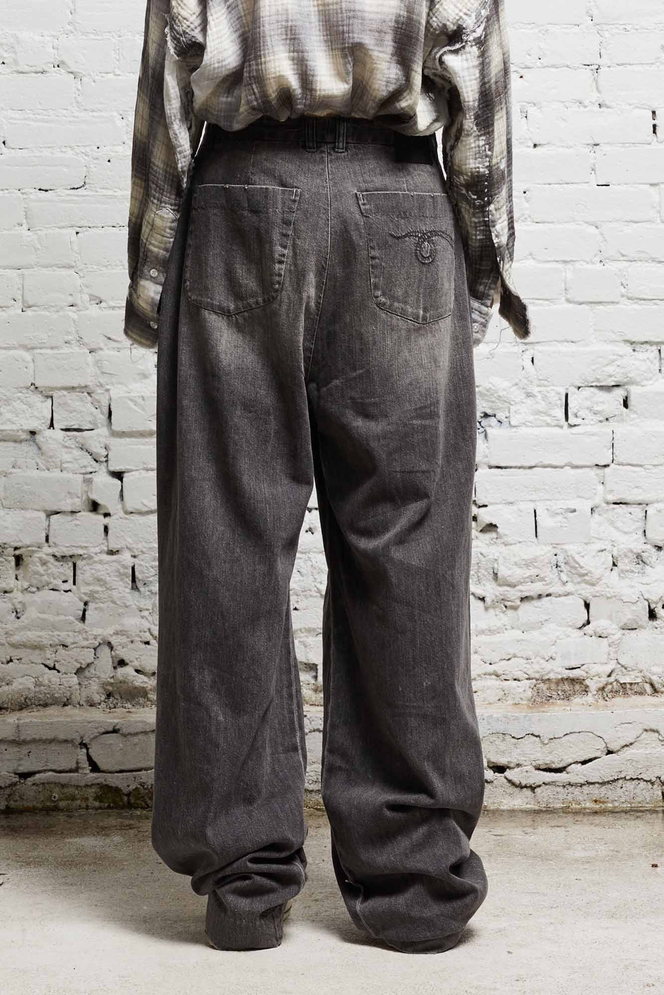 WAYNE DENIM TROUSER - KANE BLACK - 4