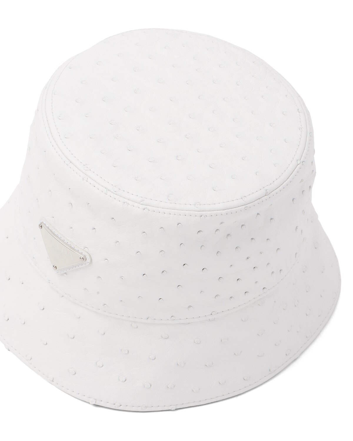 Ostrich leather bucket hat - 4