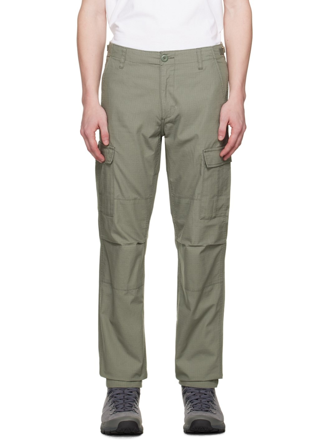 Khaki Aviation Cargo Pants - 1