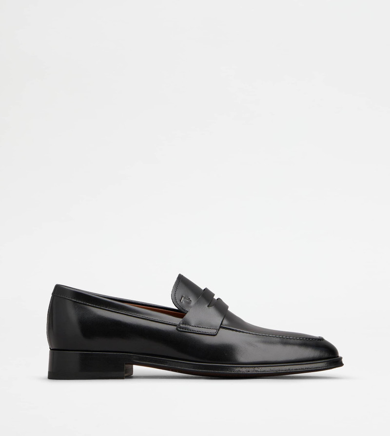 LOAFERS IN LEATHER - BLACK 1