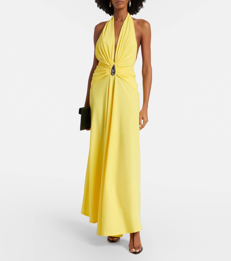 CHRISTOPHER ESBER Embellished ruched jersey maxi dress outlook