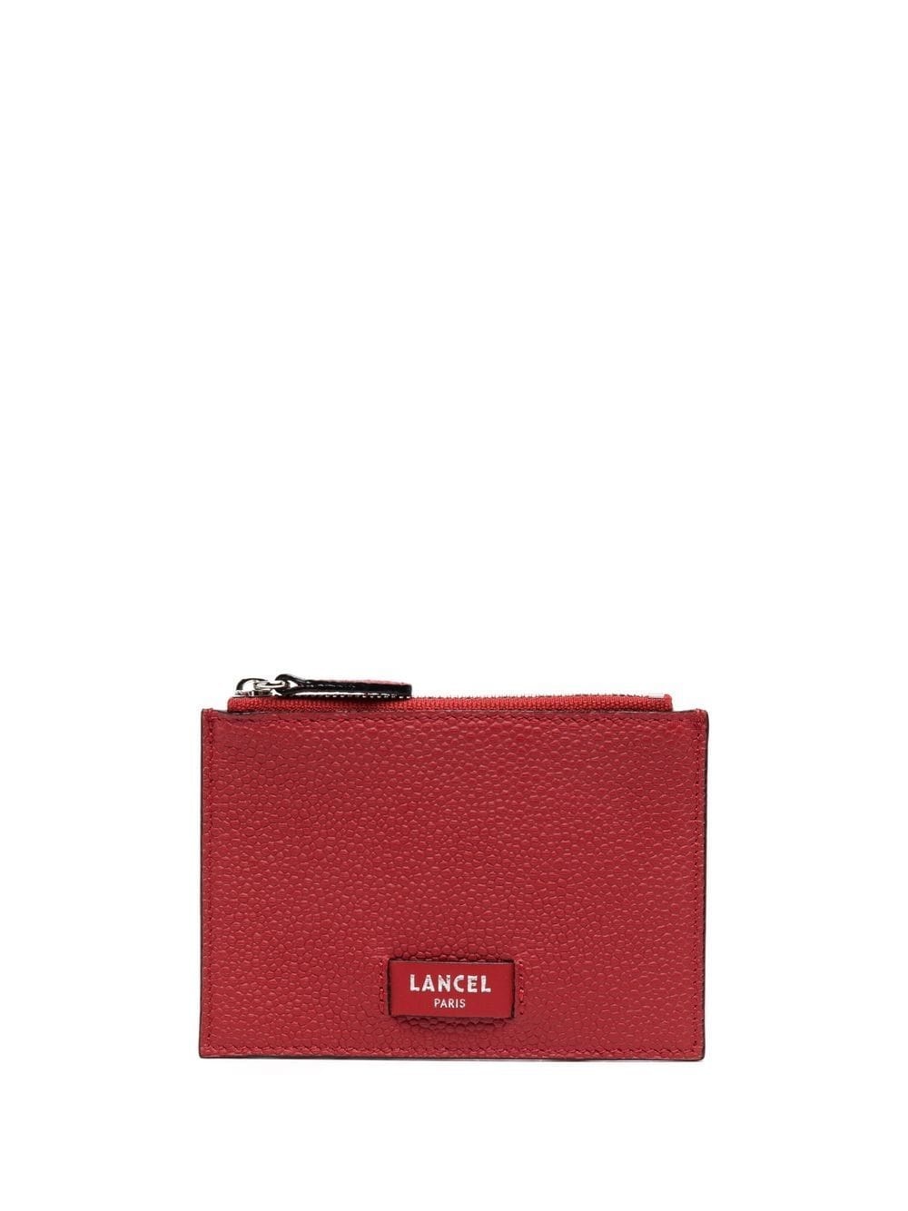 logo leather card holder - 1