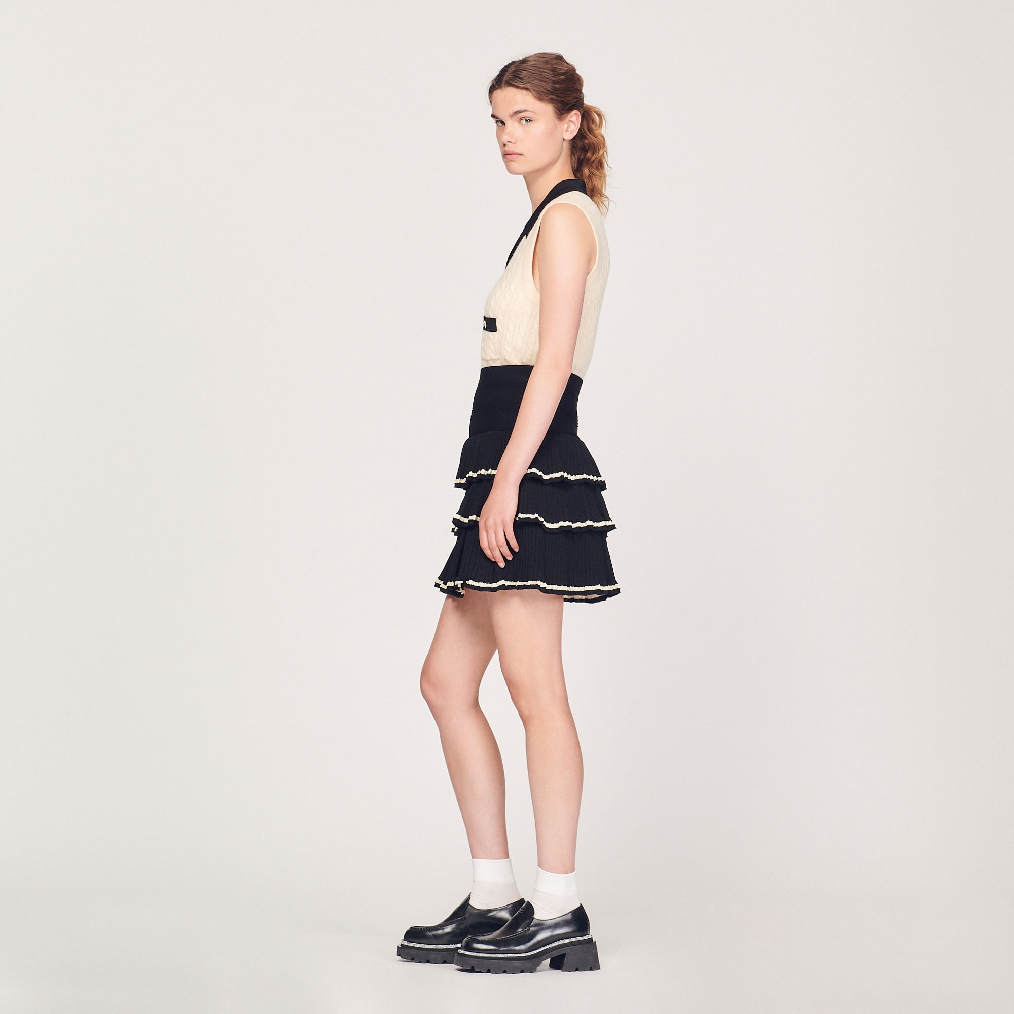 Ruffled knit skirt - 7
