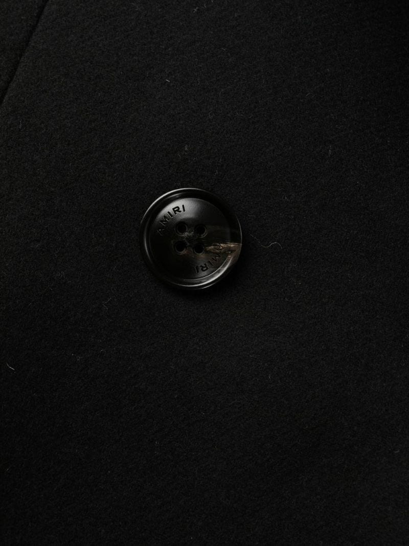 double-breasted notched-lapel coat - 6