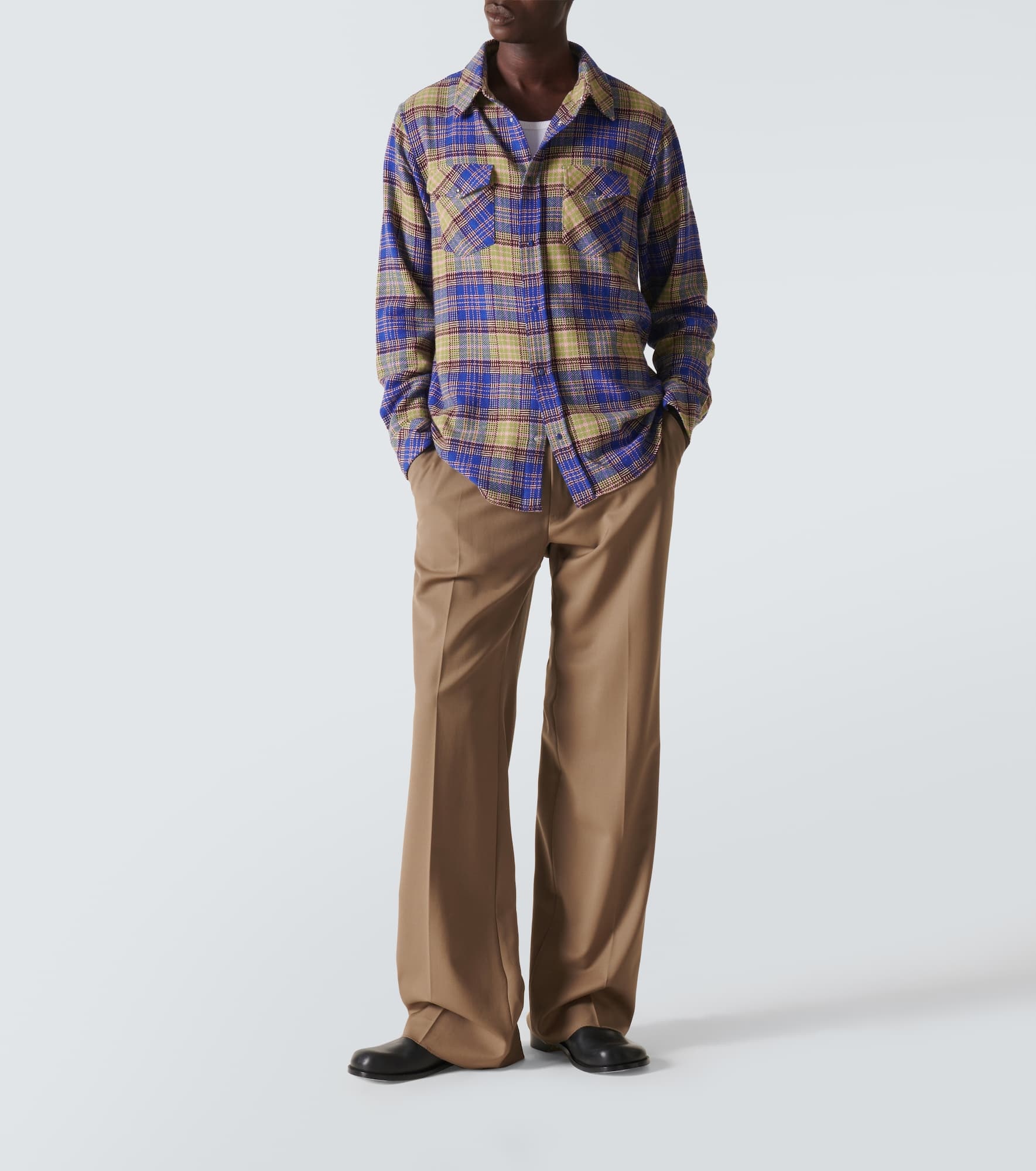 Tartan cashmere shirt - 2
