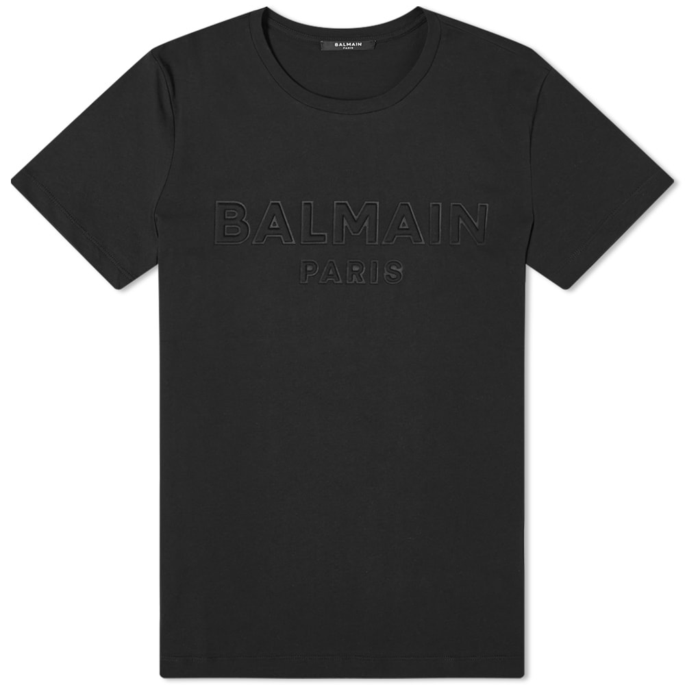 Balmain Embossed T-Shirt - 1